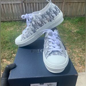 Dior X Kaws White and Black Low-Top Sneakers
